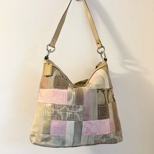 SOLD ❌ Coach Pink Patchwork Shoulder Bag